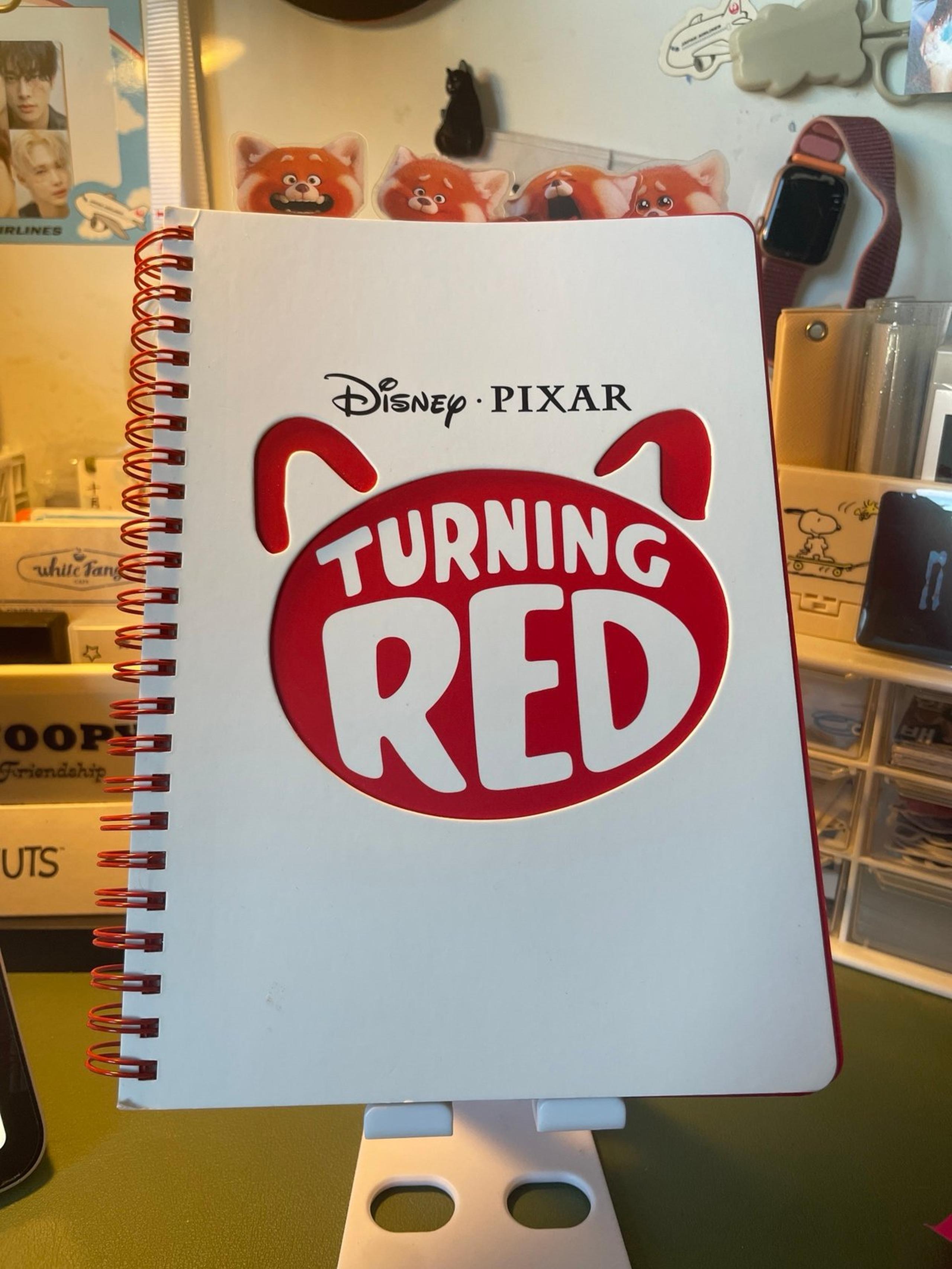 Disney turning red note book(PLEASE READ THE DESCRIPTION)