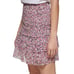 Karl Lagerfeld Paris Women's Printed Tiered Skirt Fuchsia Purple L