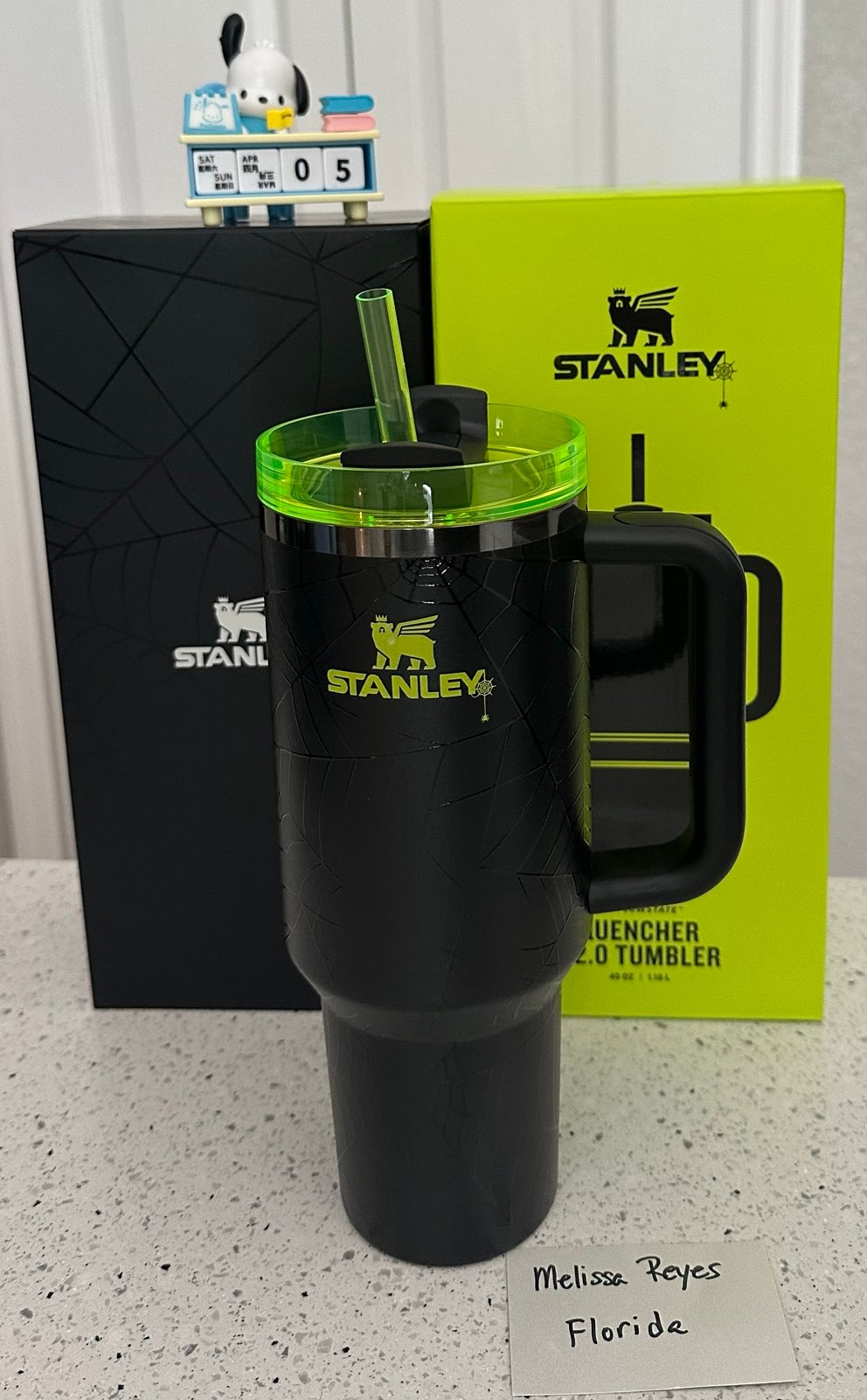 Stanley Limited Edition Halloween 40oz Web Glow Tumbler - New in Box! HTF!