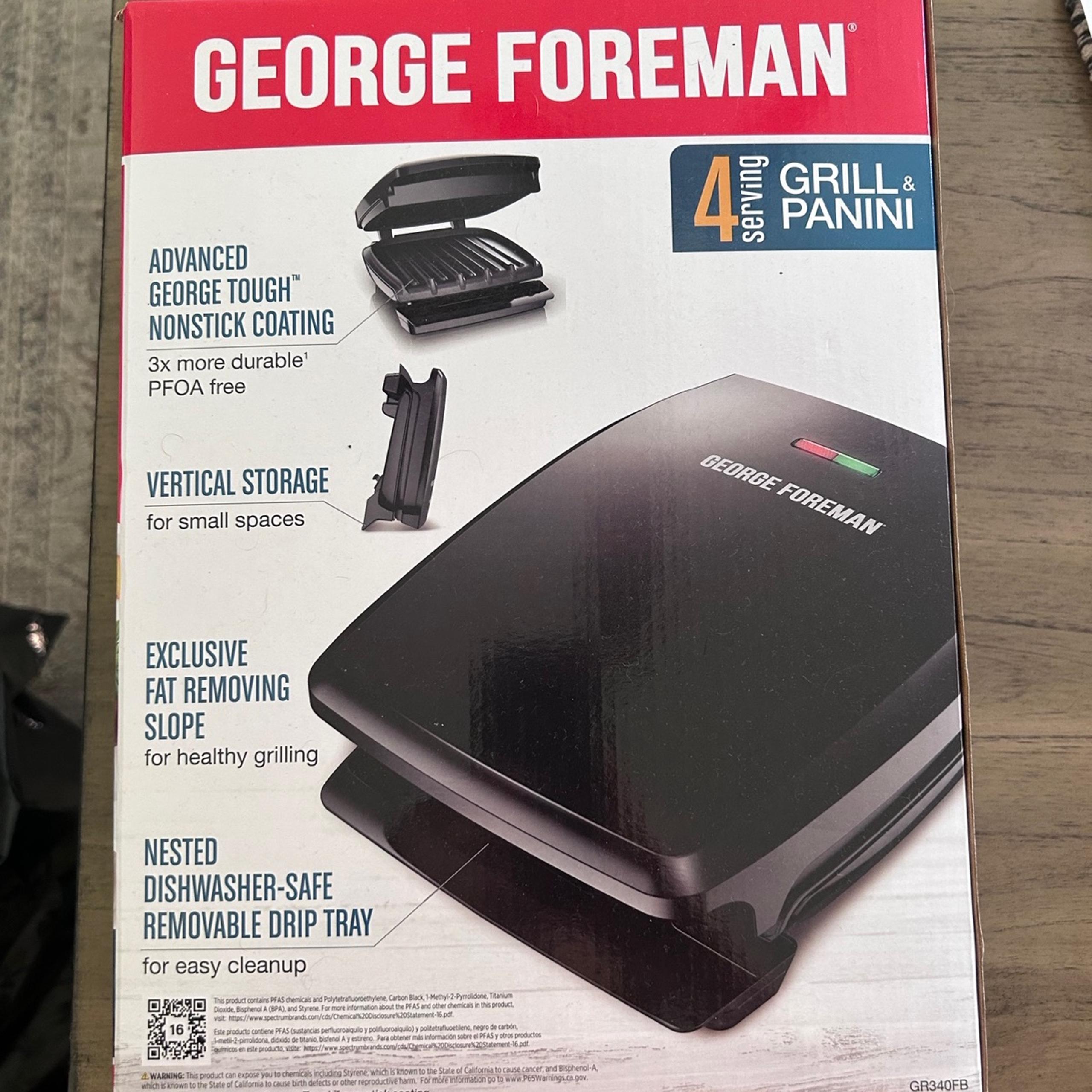 George Foreman 4 serving Grill & Panini