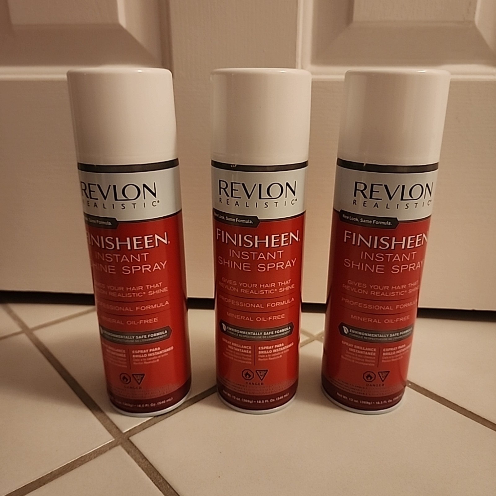 Revlon Finisheen Instant Shine Oil Sheen Conditioning Spray 18.5 oz Each