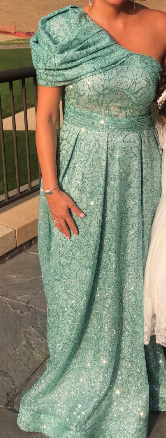 Party dress long one sleeve