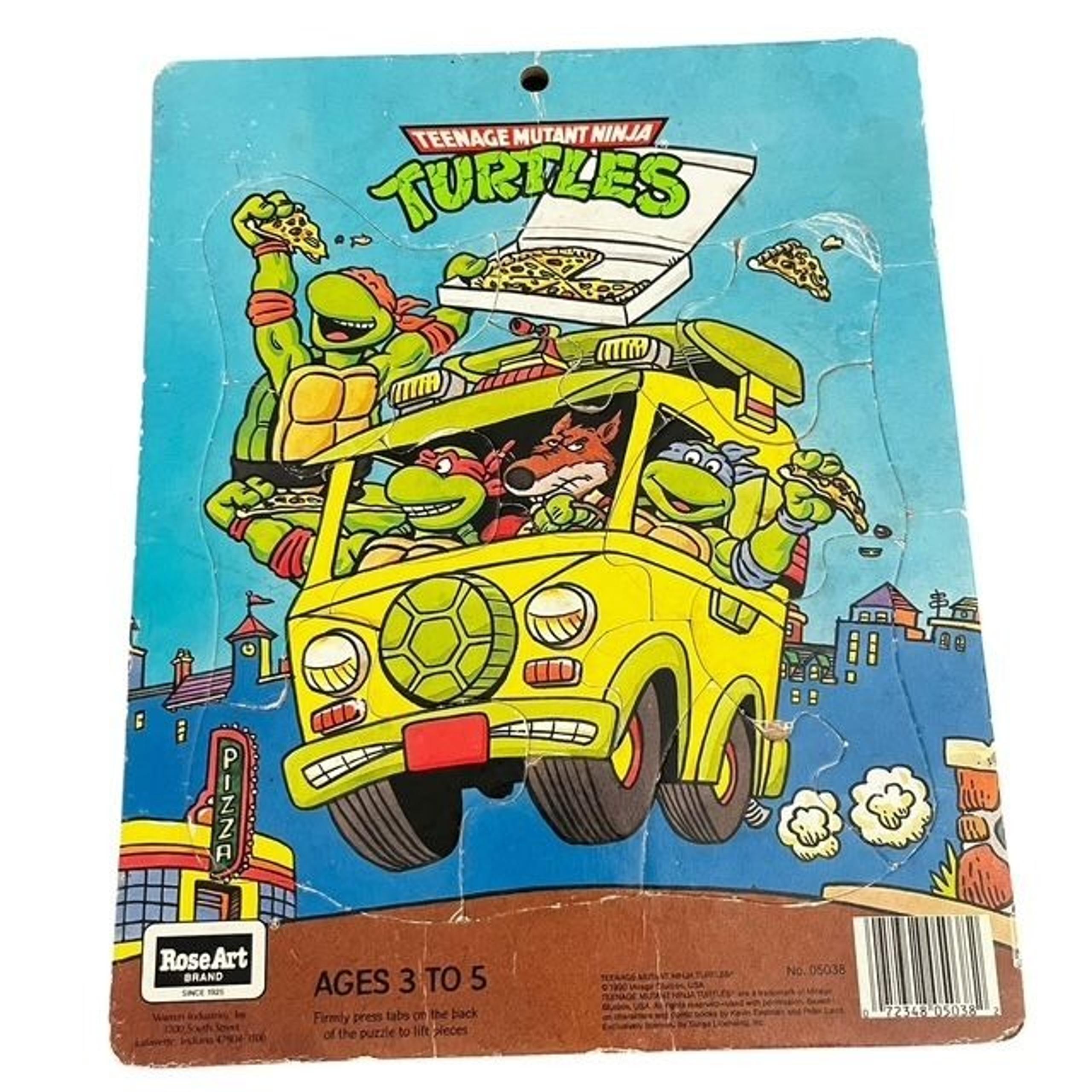 Vintage 1990 RoseArt Teenage Mutant Ninja Turtles Puzzle