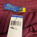 Polo Ralph Lauren Mens Burgundy Elastic Waist Double Knit Sweat Shorts Size XL