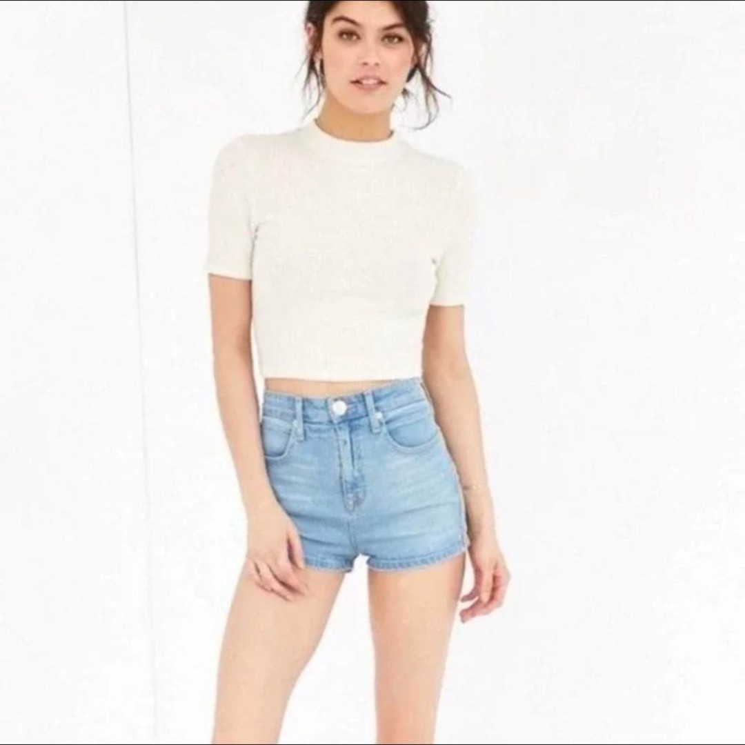 Urban Outfitters BDG Pinup Super High Rise Denim Jean Shorts Size 29W NEW