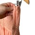 Vintage Tiered Midi Skirt Crochet Lace Large Boho Peasant Peach Fairy Romantic