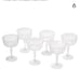 RCR Opera Cristalleria Champagne Glasses Italian Cut Crystal Set of 6- NEW