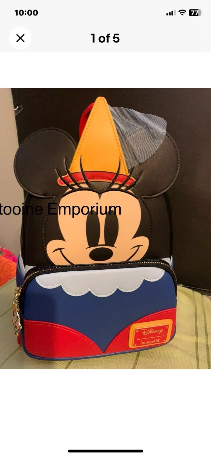 Loungefly Disney Minnie Mouse Brave Little Tailor cosplay backpack