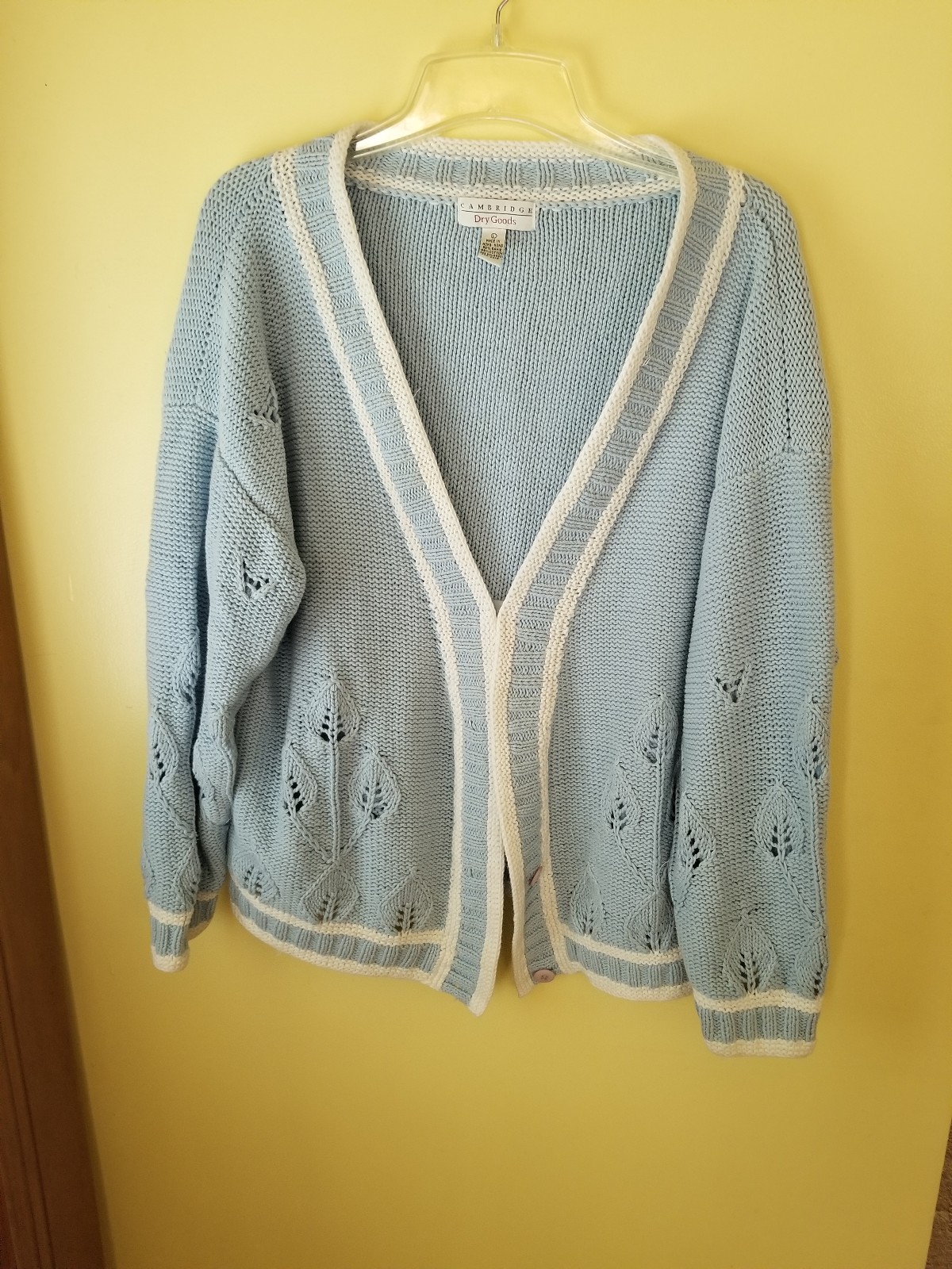 Blue and white vintage sweater