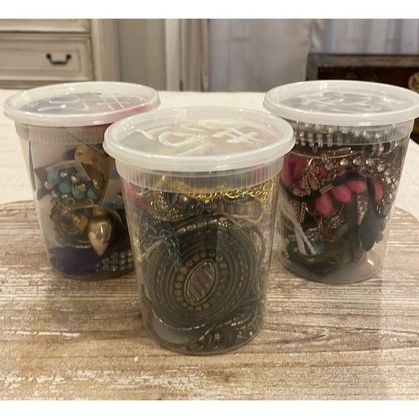 Over 4lbs Mystery Broken Tangled Single Earring Craft Jewelry Lot