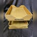 Wood Metal Office In/Out Box Vintage