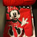 Disney Minnie Mouse Lot - Soup Mug, Dish Towel, Pot Holder, Oven Mitt, Socks