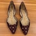Sam Edelman Purple Brocade D’Orsay Pointed Toe Flats