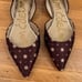 Sam Edelman Purple Brocade D’Orsay Pointed Toe Flats