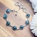 Solid Sterling Silver 925 Labradorite Bracelet Gemstone Bracelet New