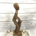 African Tribal Folk Art Hand Wood Statue