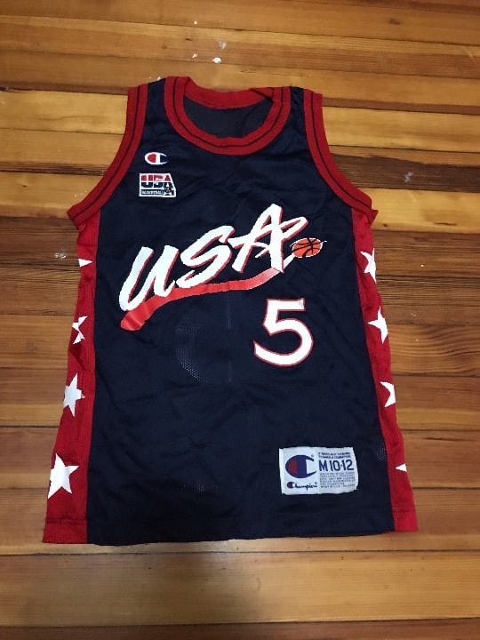 Grant Hill USA VINTAGE CHAMPION JERSEY