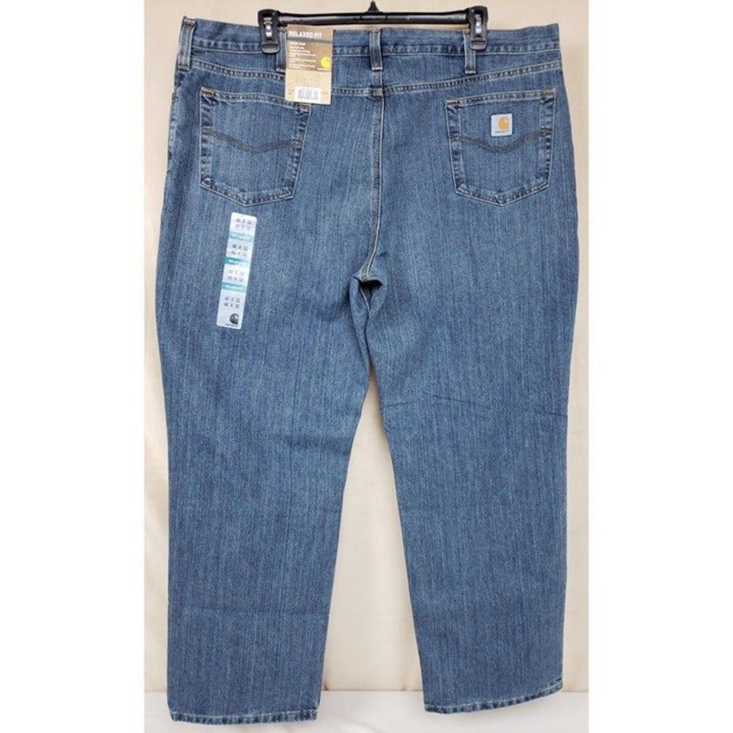 Carhartt Men's 46x32 Holter Jean Relaxed Fit Frontier Blue Denim 101483 980