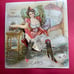1890’s MECHANICAL risqué woman Victorian trade card from THE Brunswick Cigar Co.