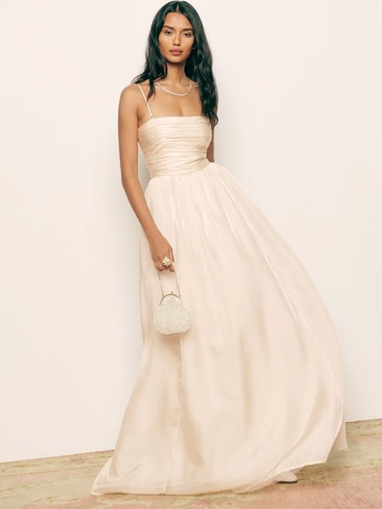 Reformation Kastoria Dress (Cream)