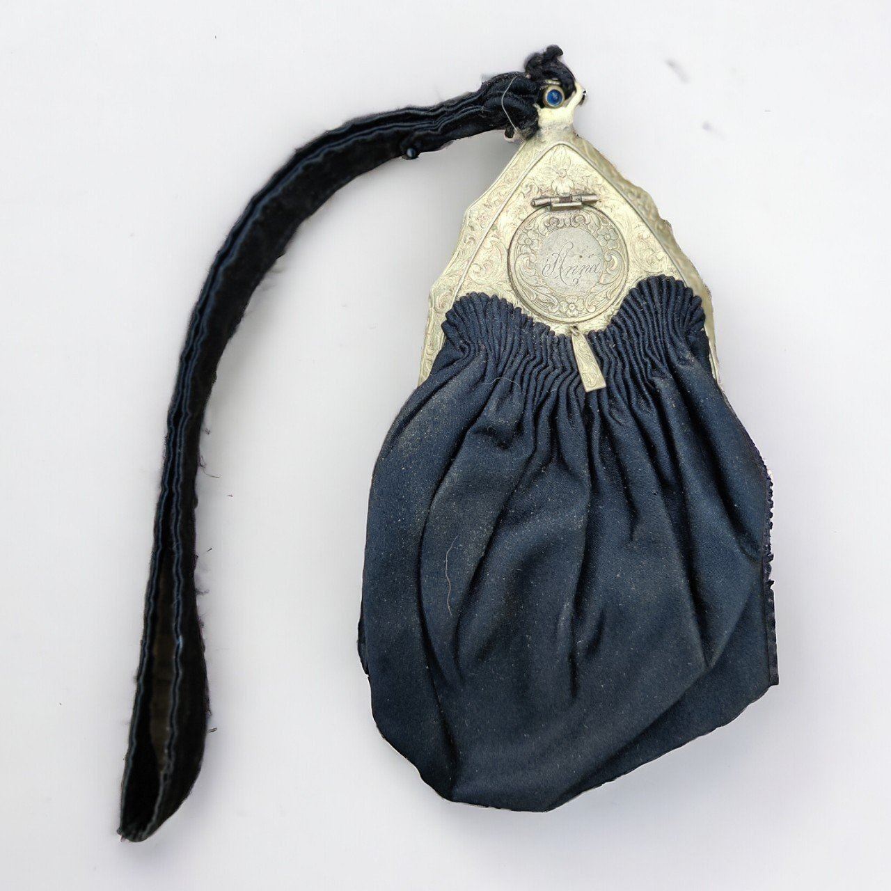 Antique Edwardian rare hidden snuff box evening bag