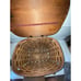 Vintage Picnic Basket with plates and cups