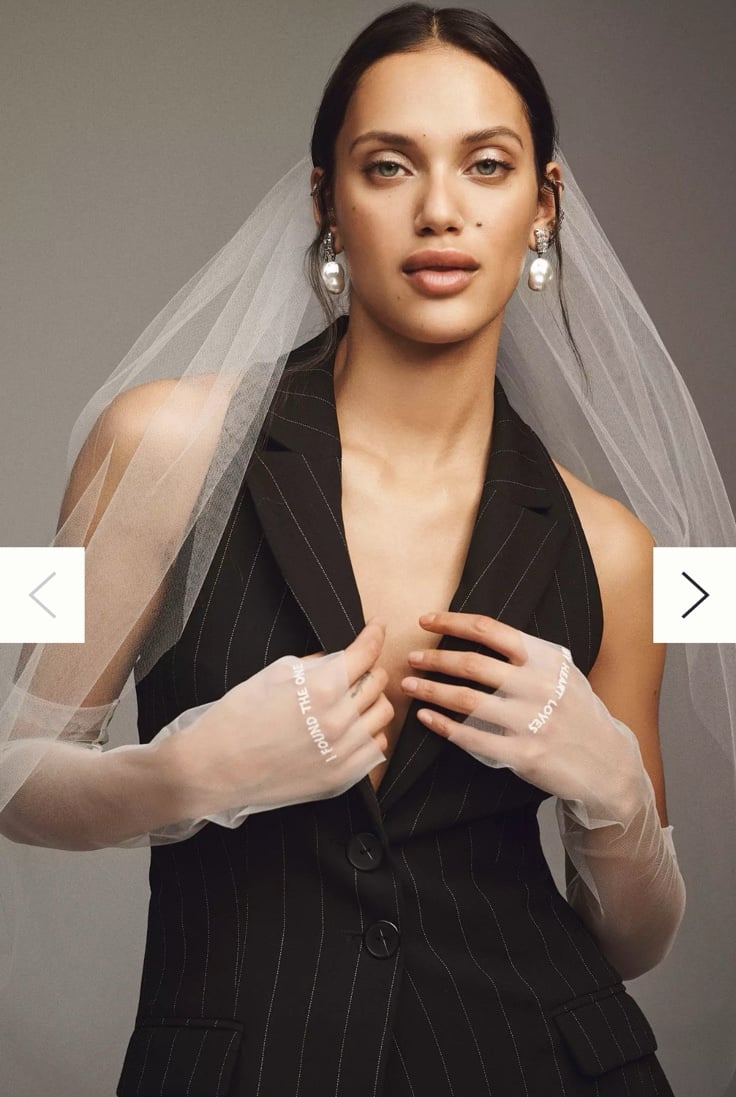 Anthropologie Rochefort Fingertip Veil