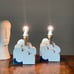 Pair of Medieval Lamps Italian Table Lamp Bedside Lamp