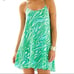 Lilly Pulitzer Maisy Silk Racerback Slip Dress in Green Size Medium