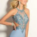 CAMILLE LA VIE FORMAL BEADED LIGHT BLUE GOWN PROM WEDDING DRESS SIZE 8