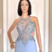 CAMILLE LA VIE FORMAL BEADED LIGHT BLUE GOWN PROM WEDDING DRESS SIZE 8