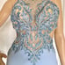 CAMILLE LA VIE FORMAL BEADED LIGHT BLUE GOWN PROM WEDDING DRESS SIZE 8