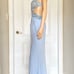 CAMILLE LA VIE FORMAL BEADED LIGHT BLUE GOWN PROM WEDDING DRESS SIZE 8