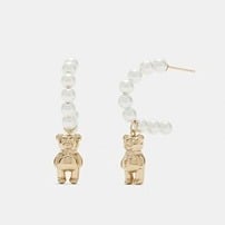 【SALE★国内発送】Coach ★ ピアス Bear With Pearl Earrings org.jpg