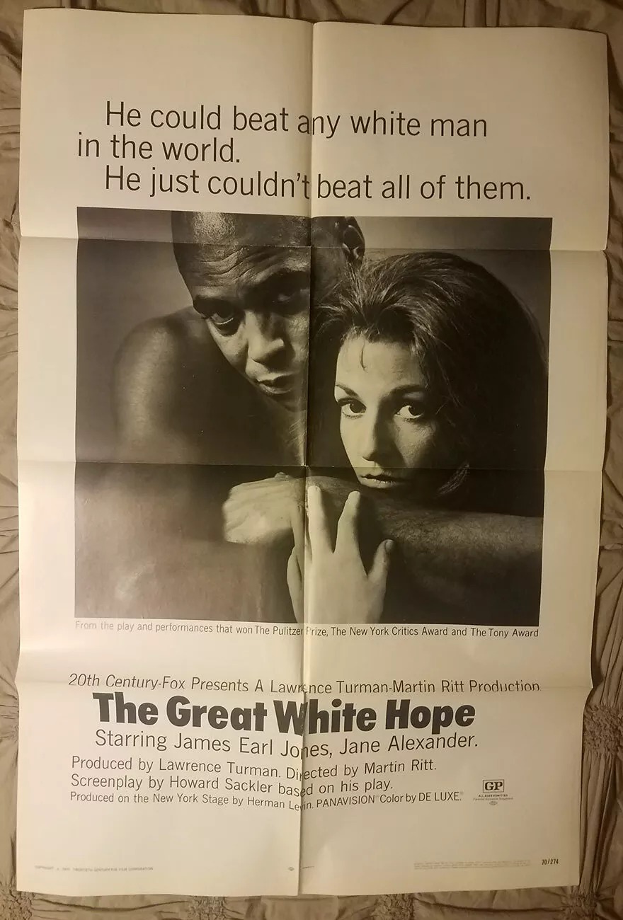 GREAT WHITE HOPE Original Movie Poster 1970 One Sheet Folded