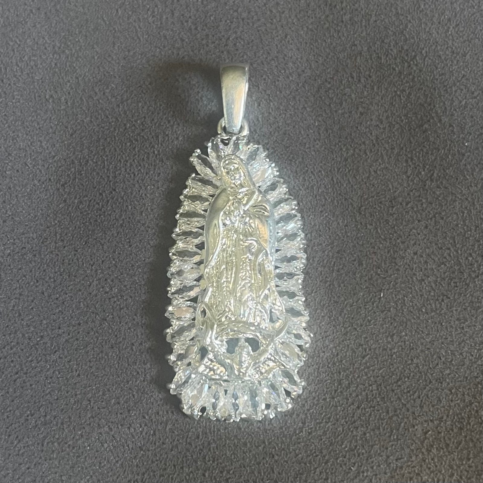 925 Sterling Silver Our Lady of Guadalupe Pendant – Virgen de Guadalupe