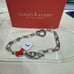 Authentic James Avery Changeable Heart Charm Bracelet Sterling Silver Sz Large