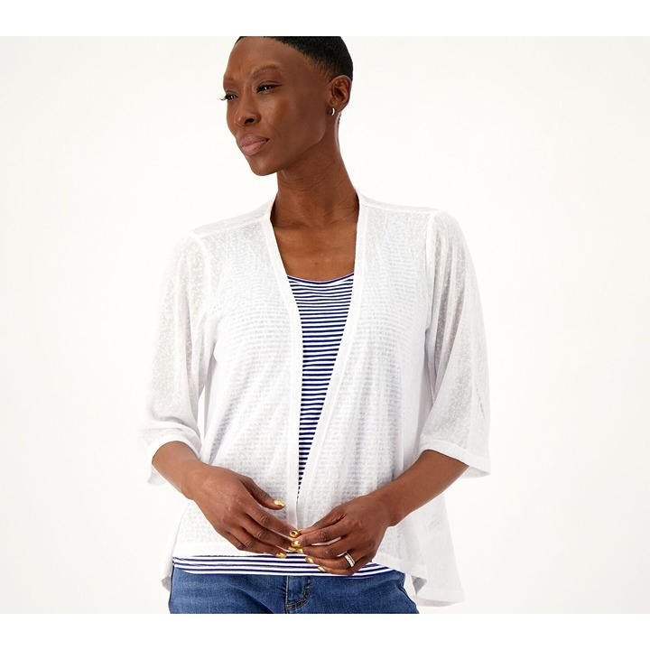Denim & co cardigan top
