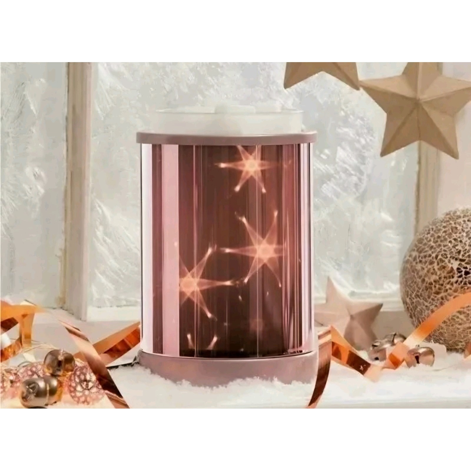 Scentsy Star Dance Full Size Element Wax Warmer New In Box Rose Gold Retired