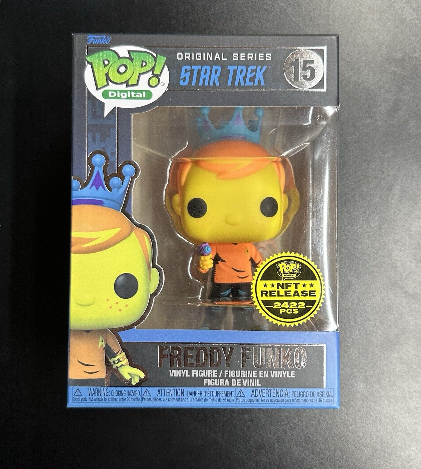 Funko Pop Digital Blacklight Star Trek Freddy Funko (as Captain Kirk) #15