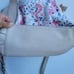 lucky brand Lika Leather Satchel Cream Floral Crossbody Strap Included