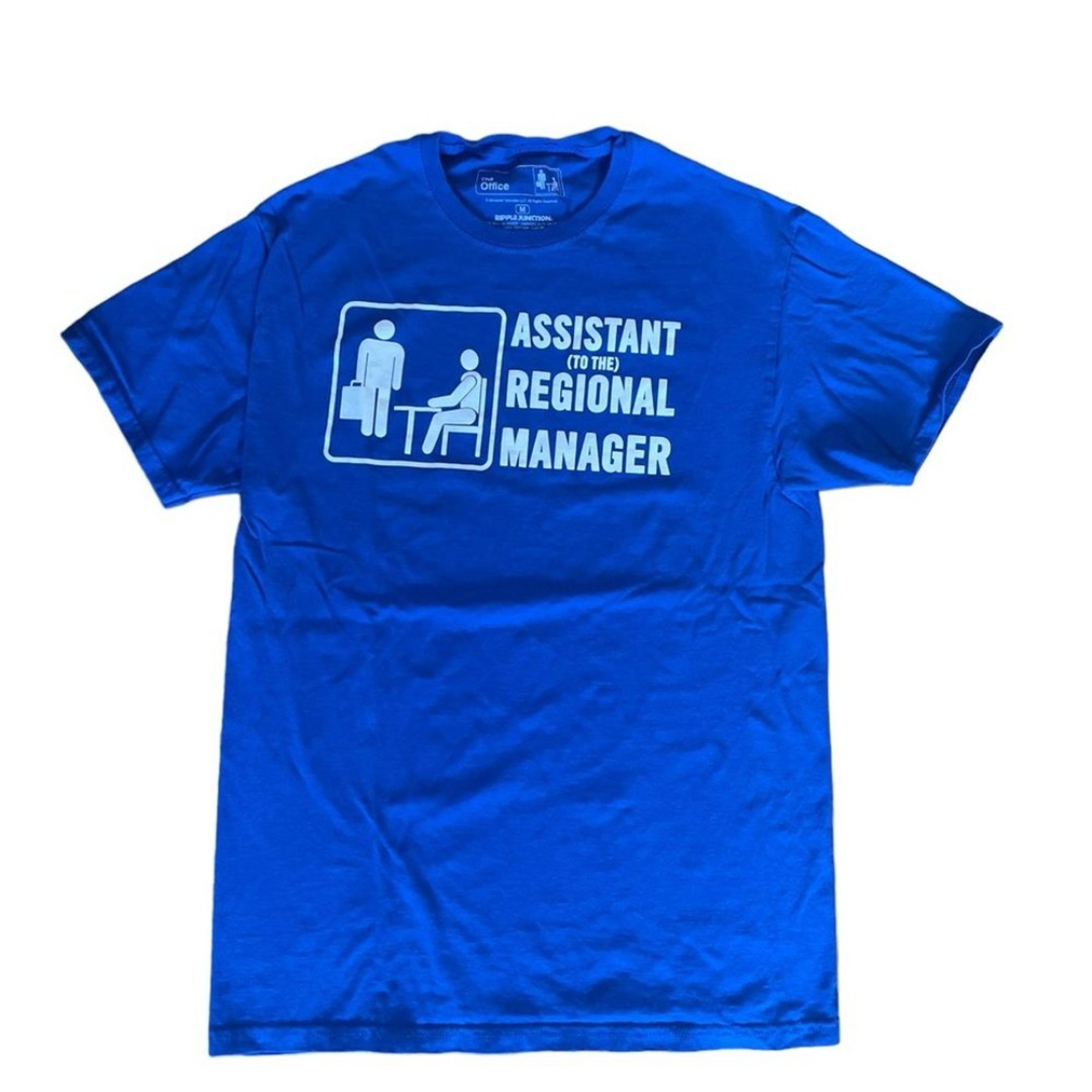 The Office Assistant To The Regional Manager Blue Tee Shirt Mens Size Medium