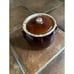 Brown Vintage Cooking Pot with Lid