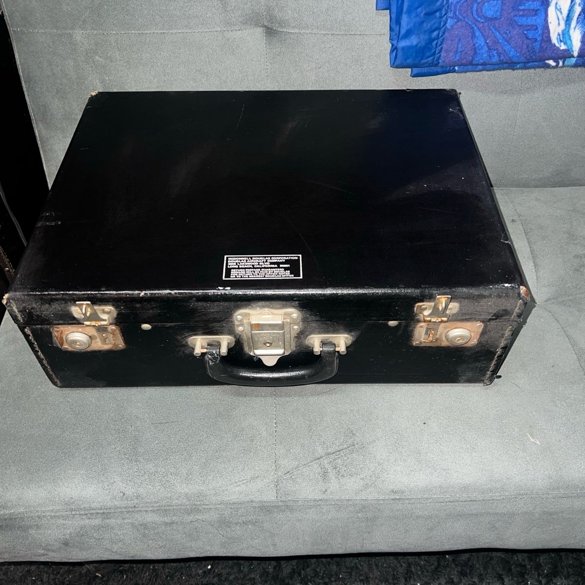Vintage McDonnell Douglas Top Secret Spy Suitcase Aerospace NASA Briefcase