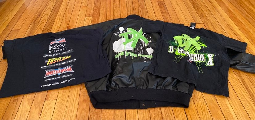 WWE D generation x Jacket and Shirts