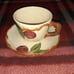 Antique Franciscan Ware APPLE Cups and Saucers 1970s lot 6