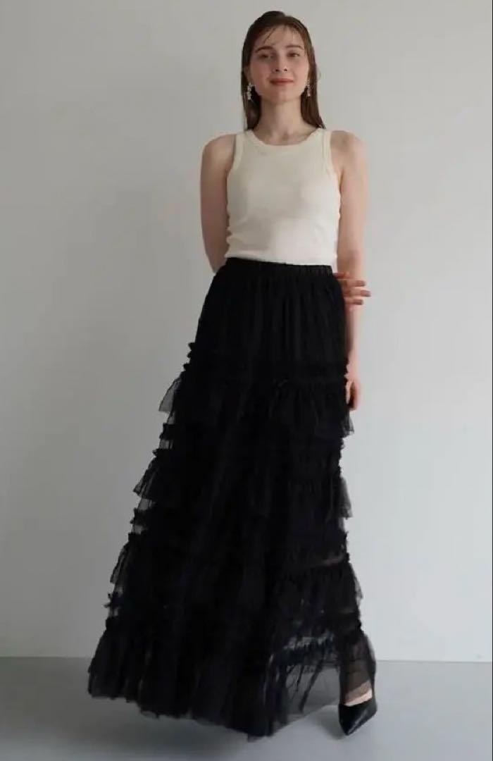 Acka. 24AUTUMN WINTER ⁡ - volume tulle dress ⁡ ギャザー
