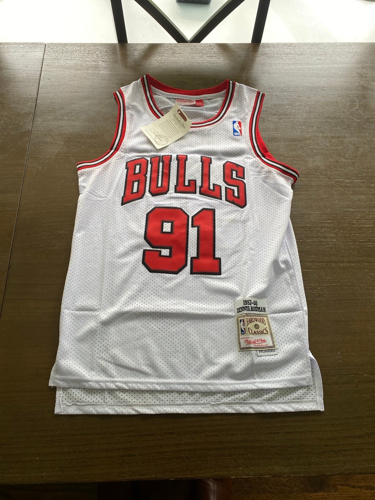 Dennis Rodman Medium NBA Basketball Chicago Bulls New NWT Fast Shipping Classic