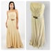 NEW! LAUREN RALPH LAUREN Gold Shimmer Strapless Evening Dress Gown