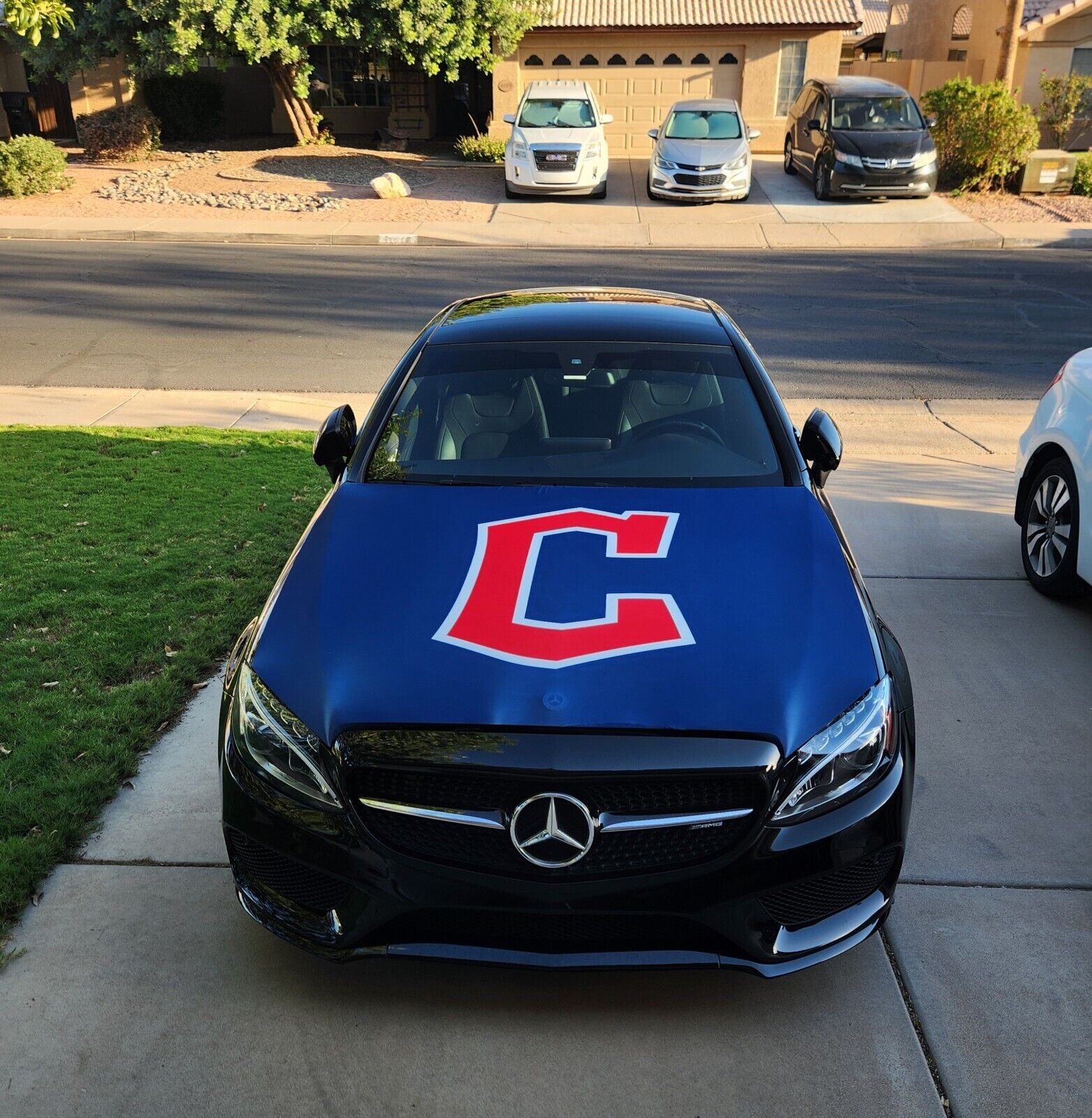 Cleveland Guardians Auto Hood Cover | Sports | Hood Flags | MLB Flags 150x120cm